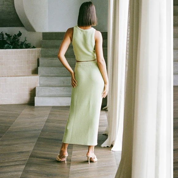 Sabo Skirt Heather Skirt in Forest - Picture 3 of 5